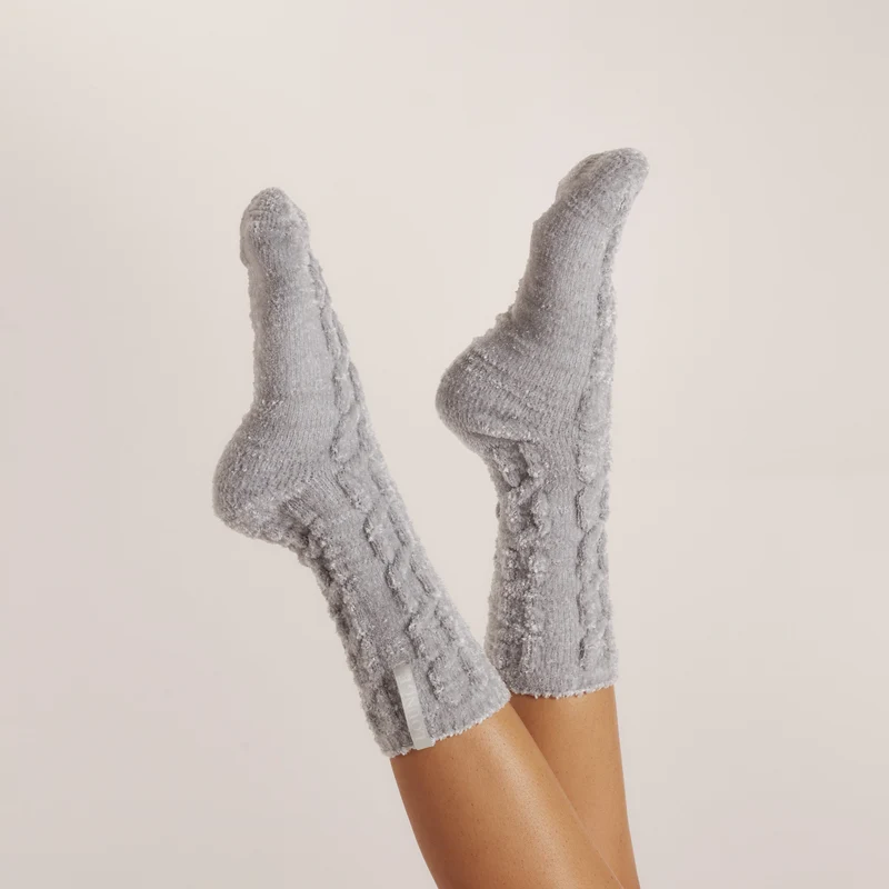 Chenille Gebreide Sokken - Frost