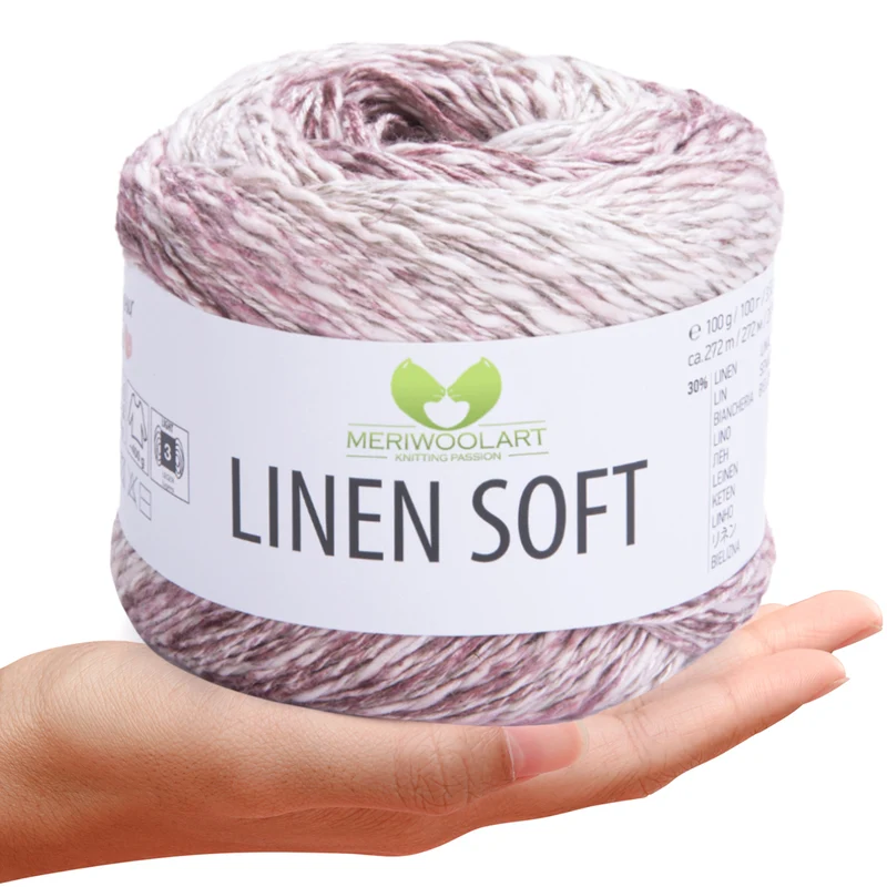 VARIEGATED 7405 Linen Soft Yarn 100g 272m