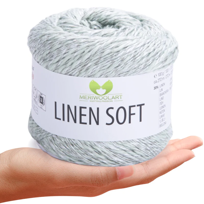 Green 7312 Linen Soft Yarn 100g 272m