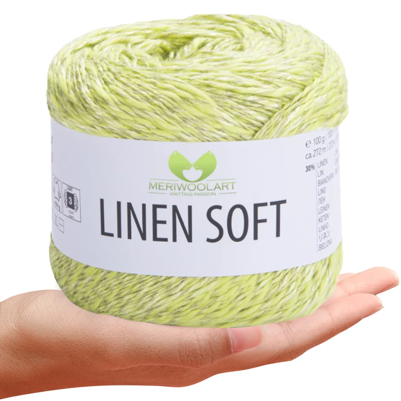 Green 7311 Linen Soft Yarn 100g 272m