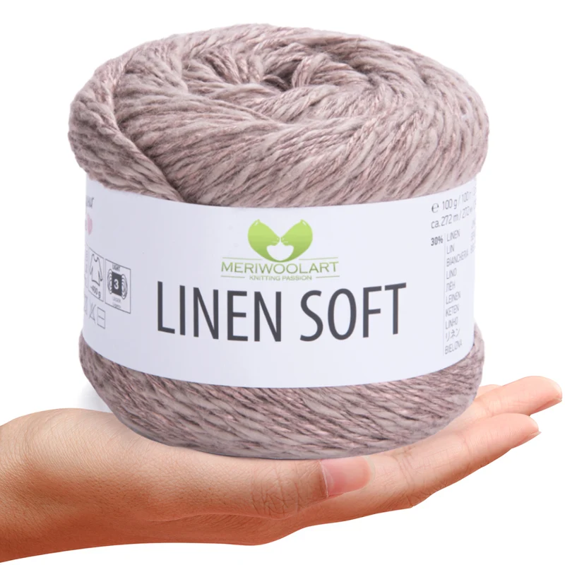 Milky Brown 7308 Linen Soft Yarn 100g 272m