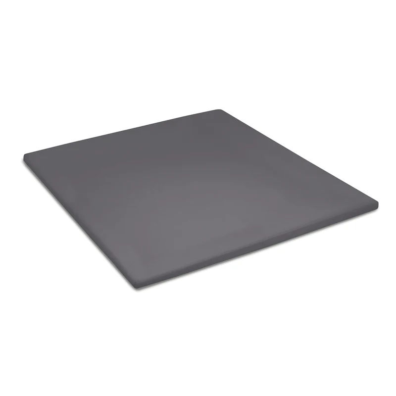 Topper hoeslaken flanel antraciet