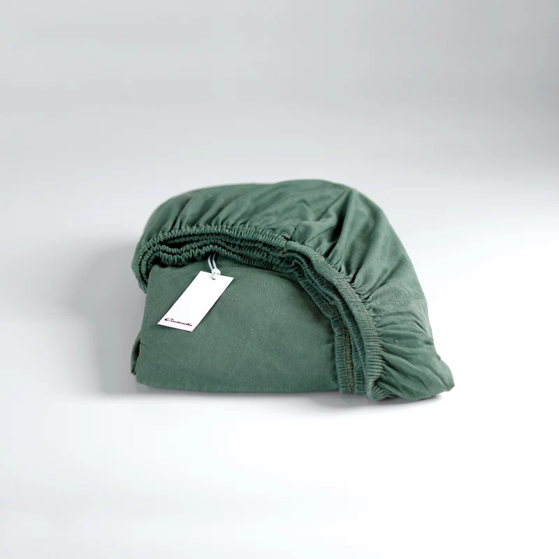 Hoeslaken jersey groen