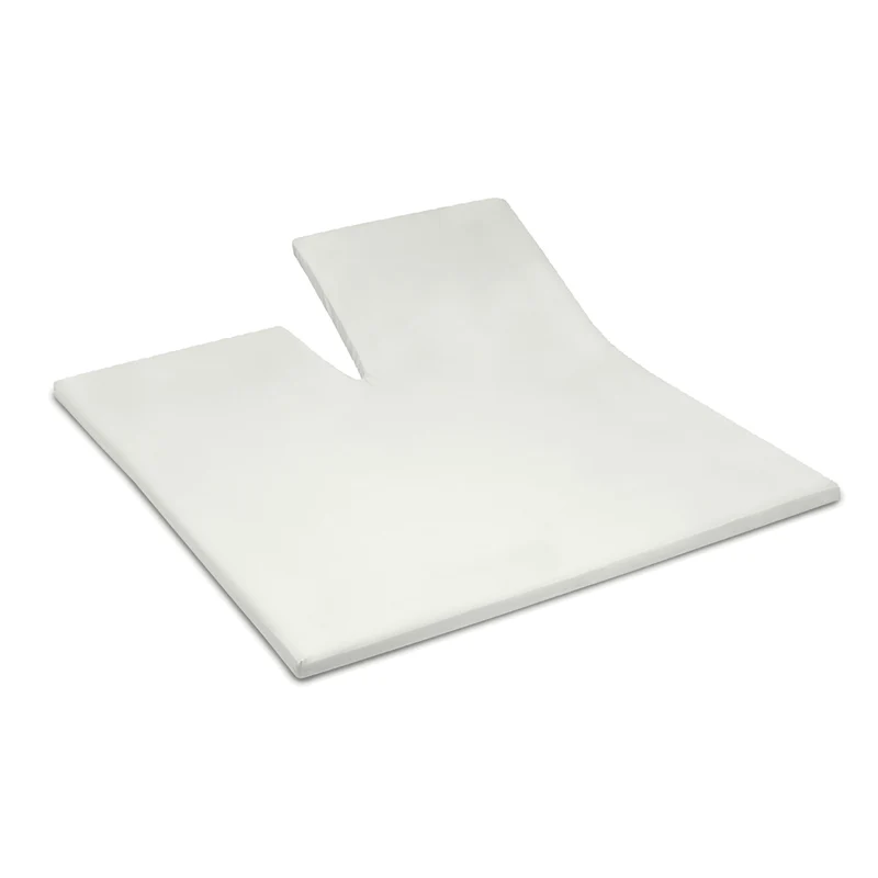 Topper hoeslaken enkele split double jersey ivoor