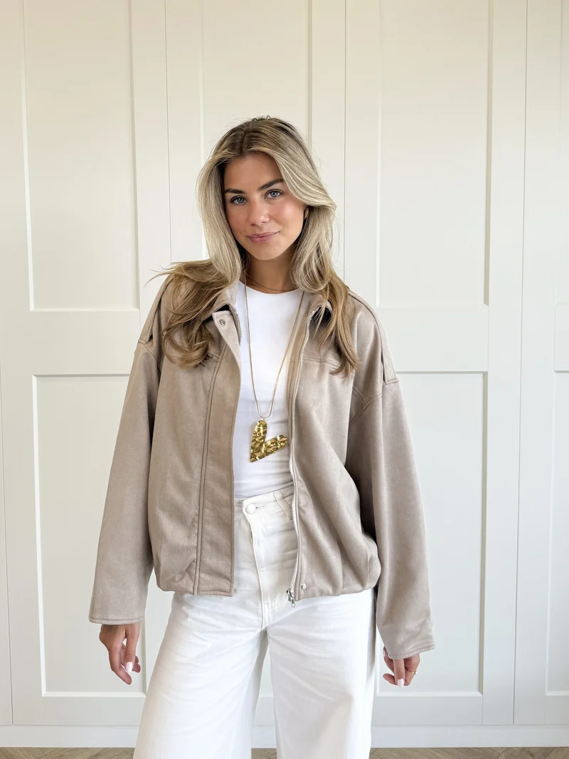 Jas lieke taupe