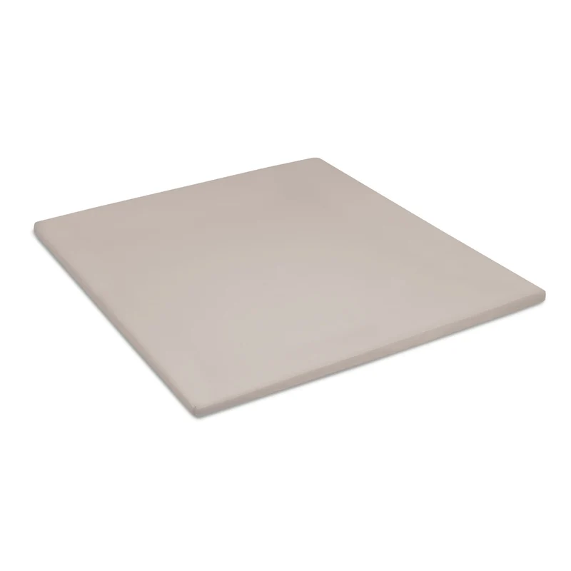 Topper hoeslaken flanel taupe