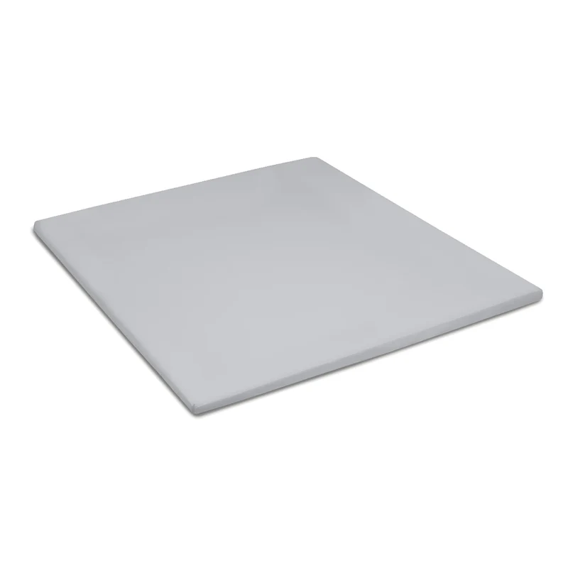 Topper hoeslaken double jersey lichtgrijs