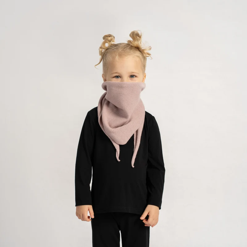 Kinder kasjmier gebreide bandana