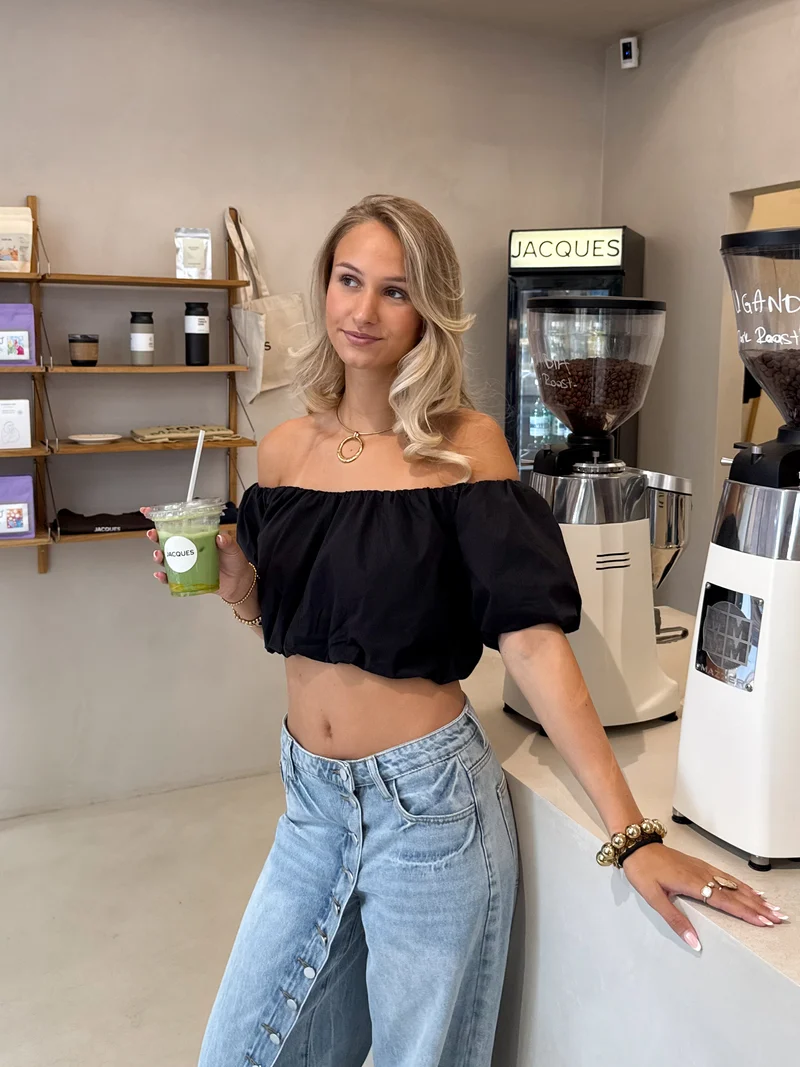 Off shoulder Kiara top zwart