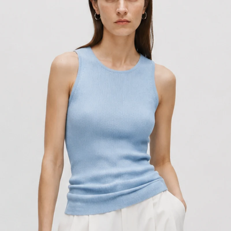 SVEVA | Mouwloze top 100% Merino