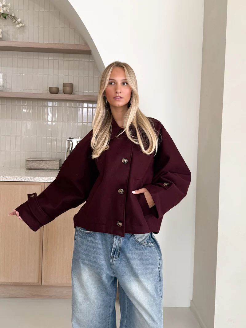 Coat Angel bordeaux