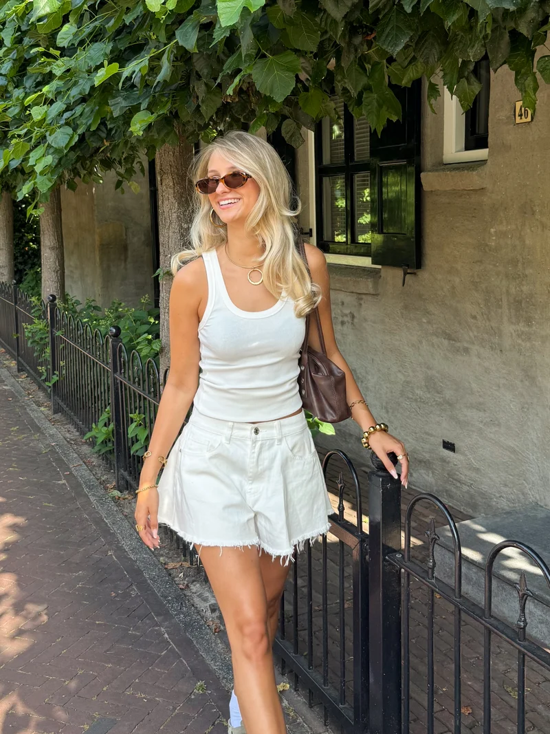 Witte tanktop