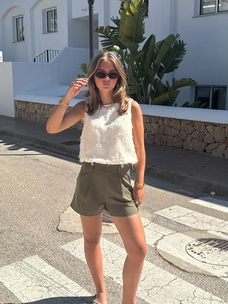 Floortje short kaki