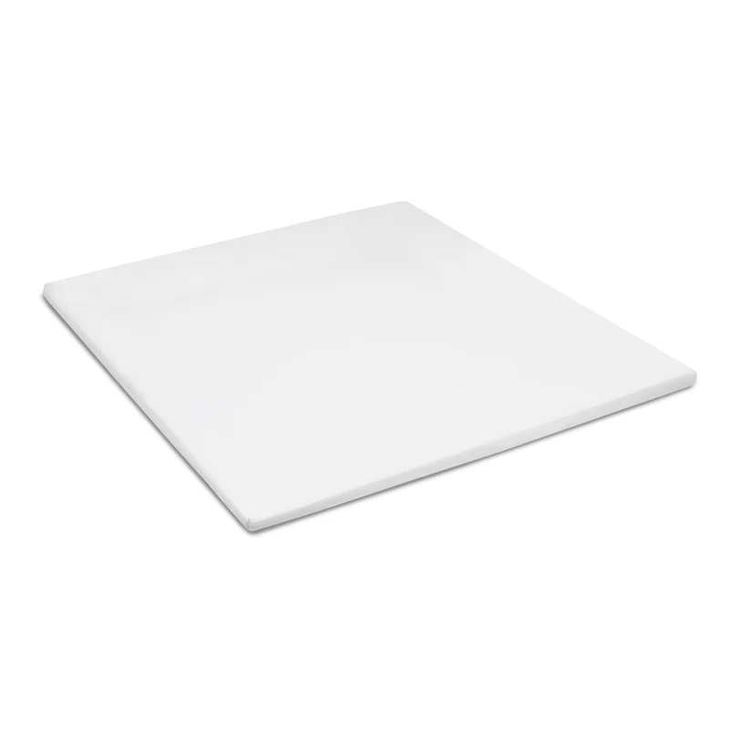 Topper hoeslaken flanel wit
