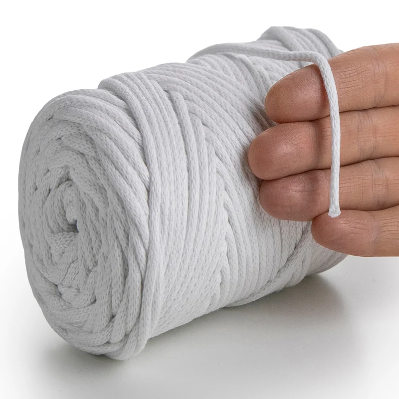 White Macramé Cord 4mm 85m