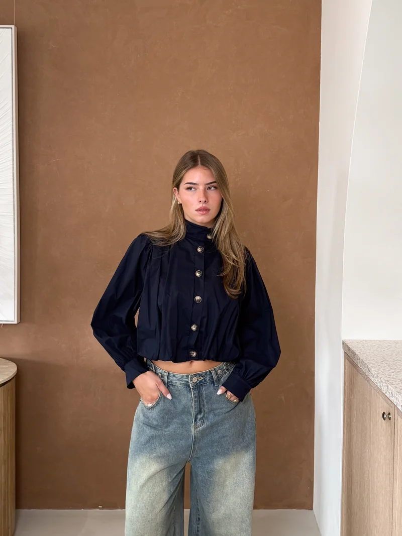 Juna blouse navy