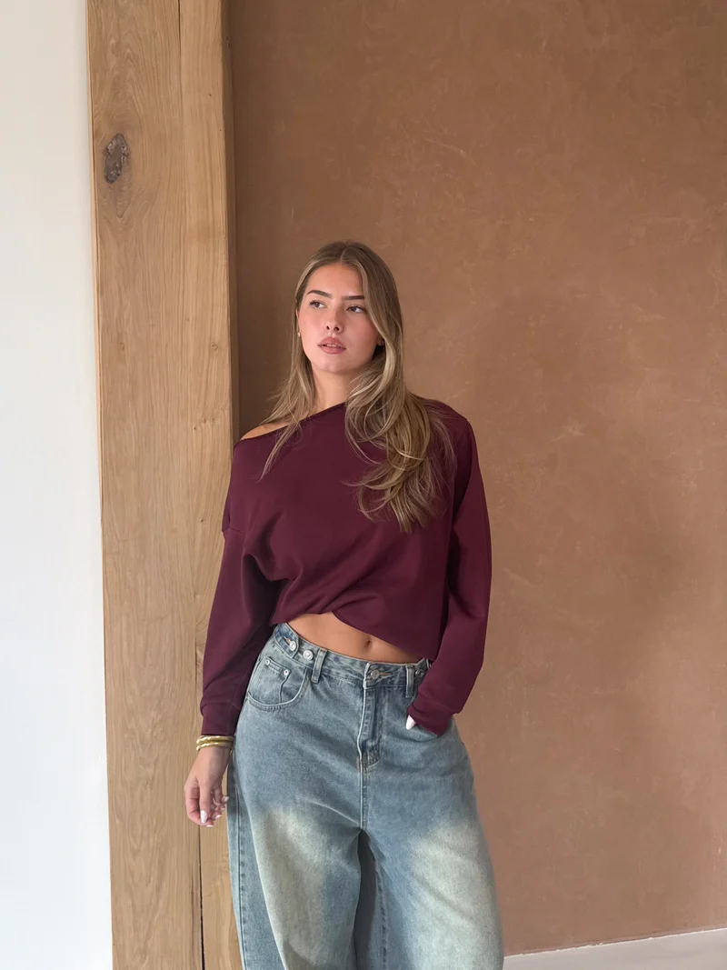 Sweater Aya bordeaux
