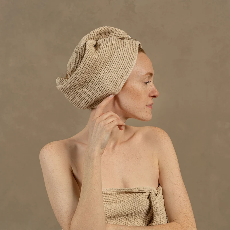 Wafel Haarhanddoek