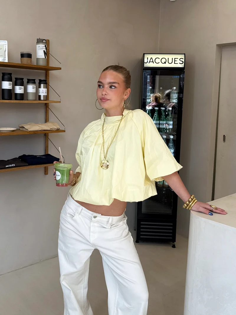 Jess blouse butter yellow