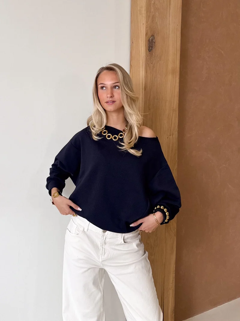 Sweater Aya blauw
