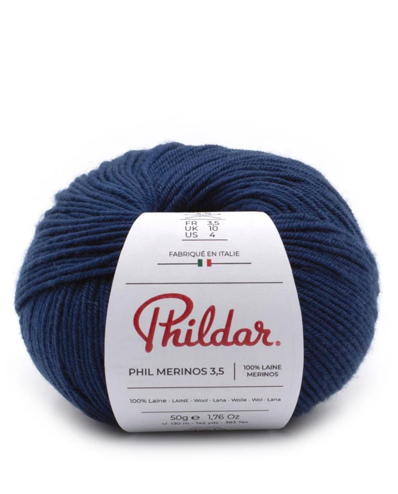 Phildar Phil Merinos 3.5 1446 Navy Blue