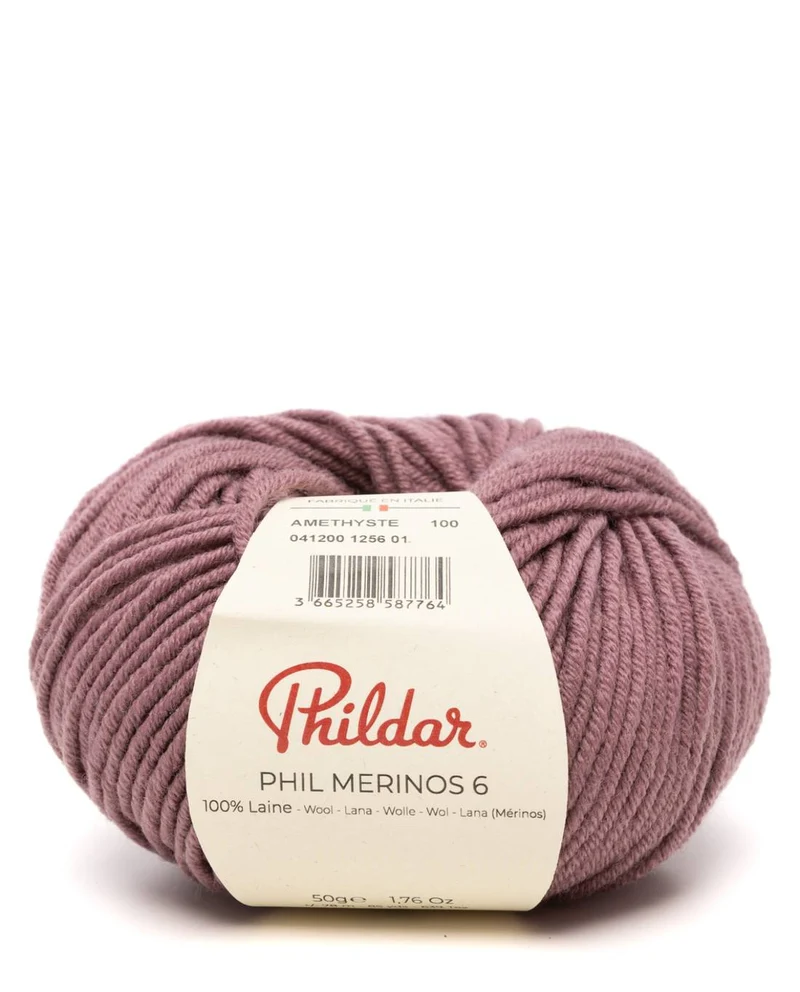 Phildar Phil Merinos 6 1256 Amethyst