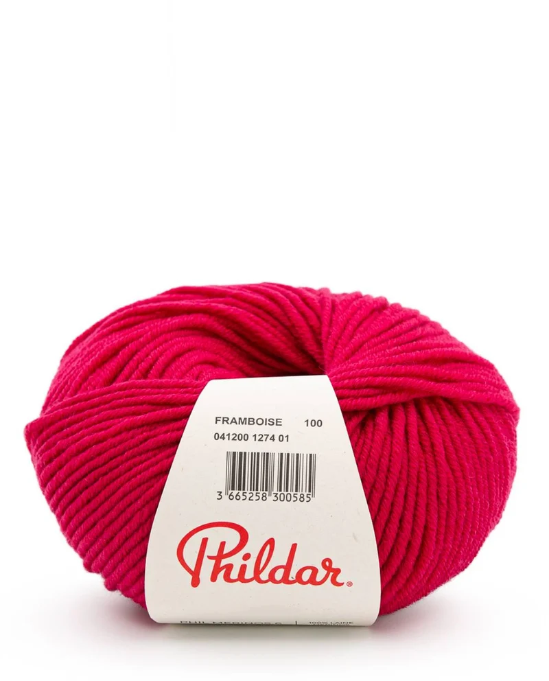 Phildar Phil Merinos 6 1274 Raspberry