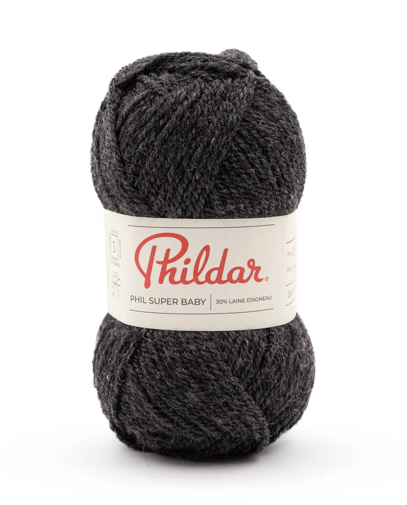 Phildar Phil Super Baby 2142 Anthracite Tweed