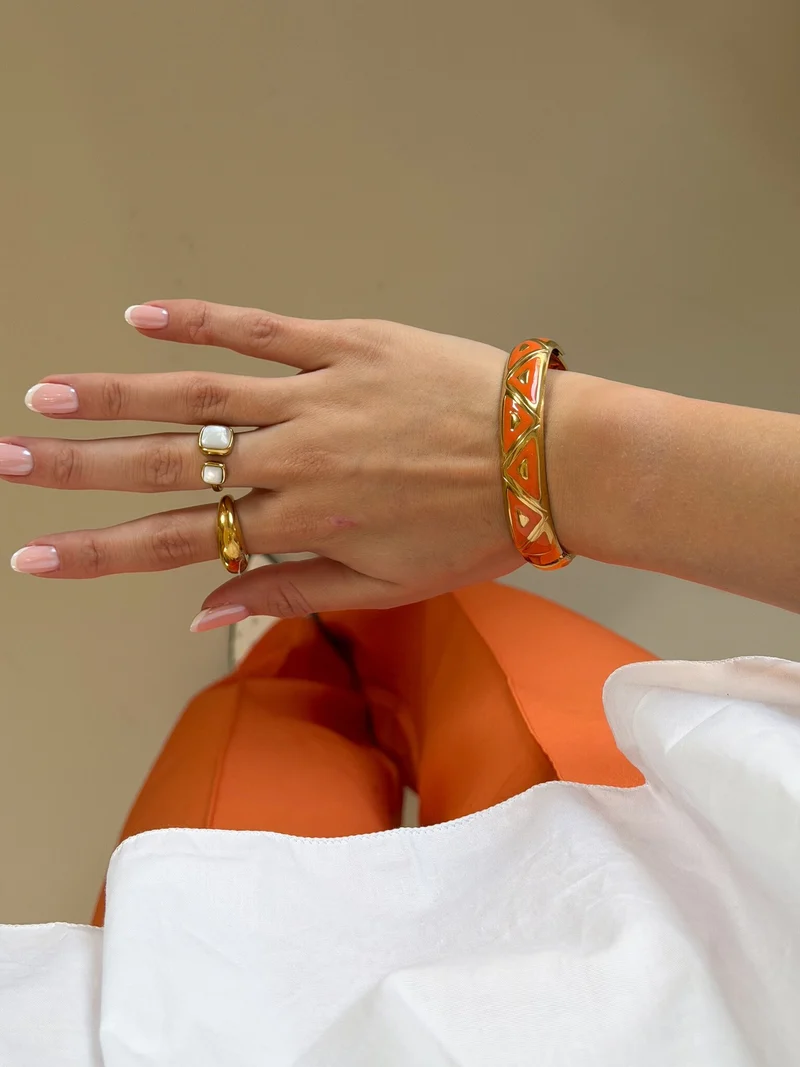 Oranje Zyra armband