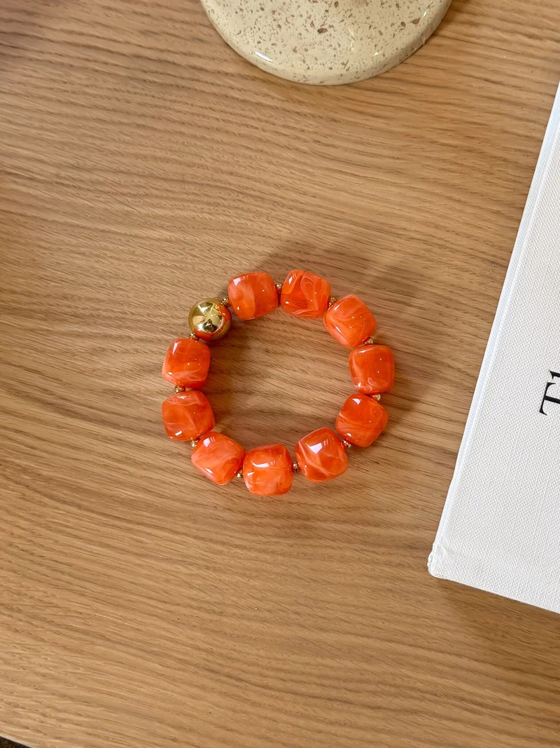 Soleil armband oranje