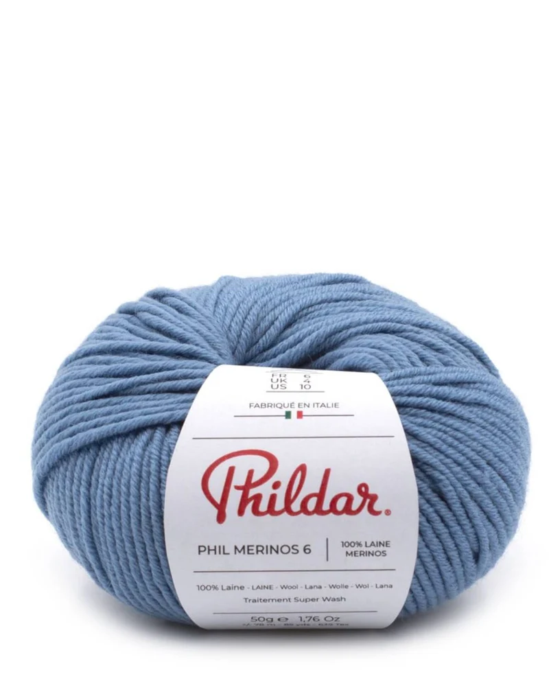 Phildar Phil Merinos 6 1134 Denim