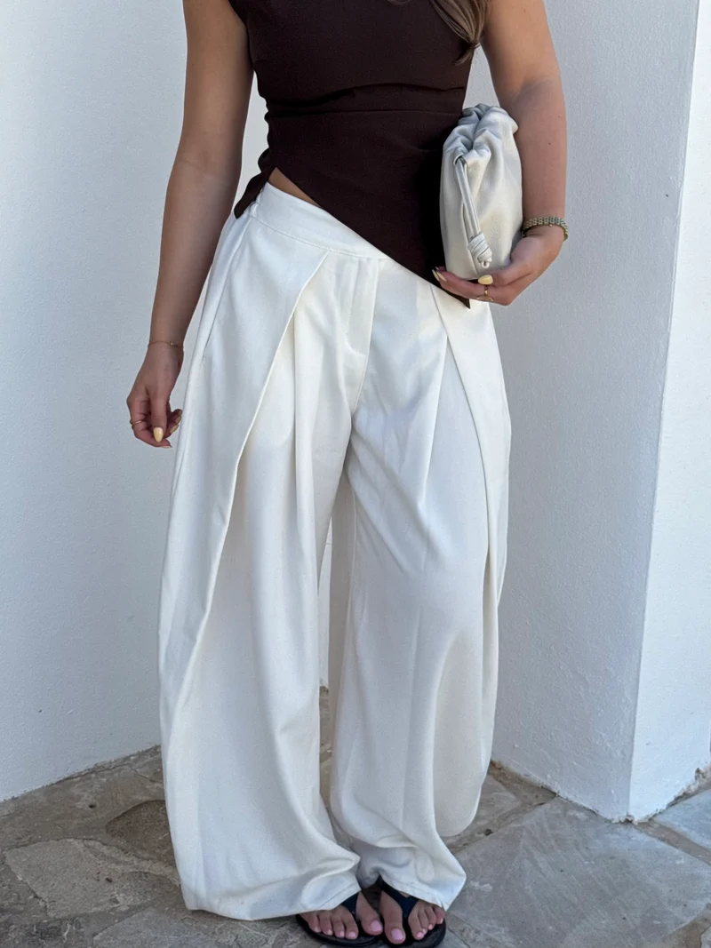 Pantalon Mavie wit