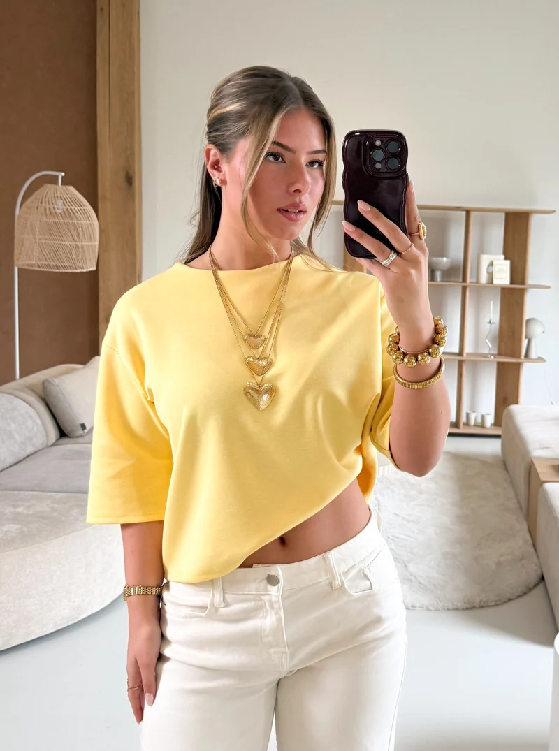 Lexi tshirt geel