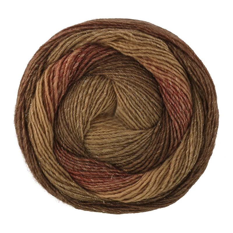 Lana Grossa Gomitolo Gala 4038 Chocolade-/Donkerbruin/Nougat/Camel