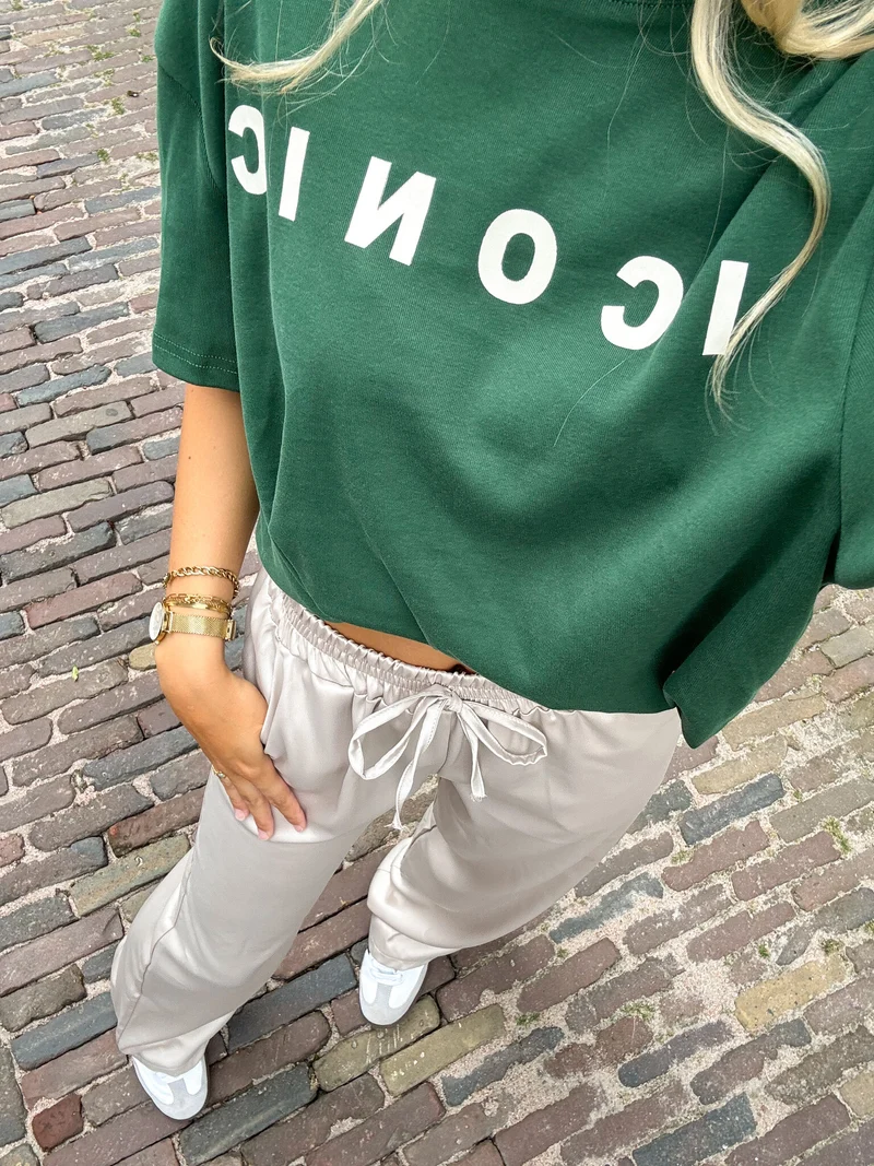 T-shirt Iconic groen
