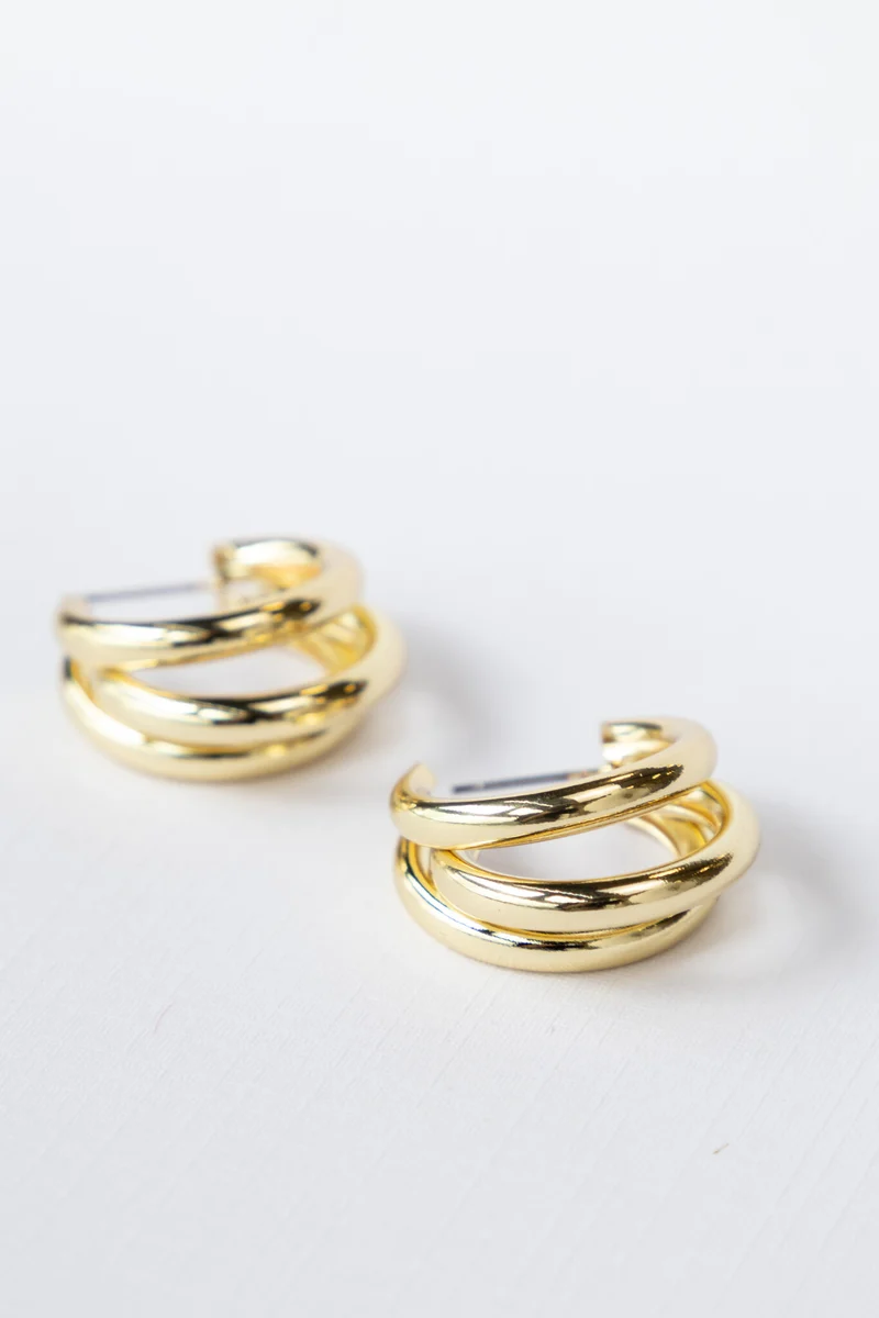 Oorbel gold circle