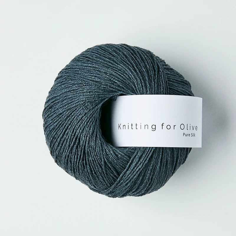 Knitting for Olive Pure Silk - Deep Petroleum Blue