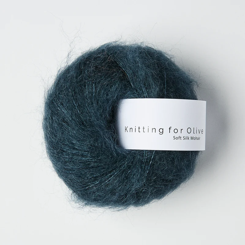 Knitting for Olive Soft Silk Mohair - Deep Petroleum Blue