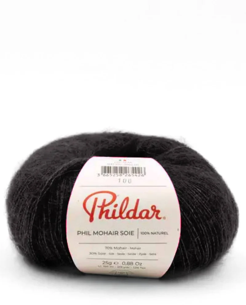 Phil Mohair Soie 2643 Zwart