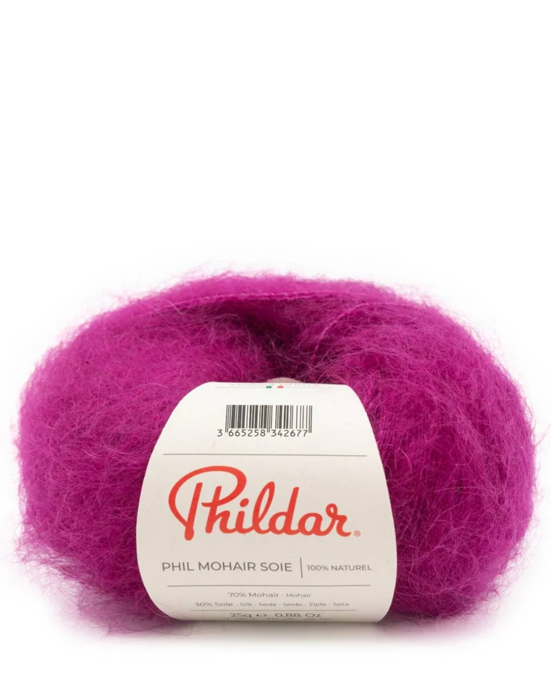 Phil Mohair Soie 1344 Magenta