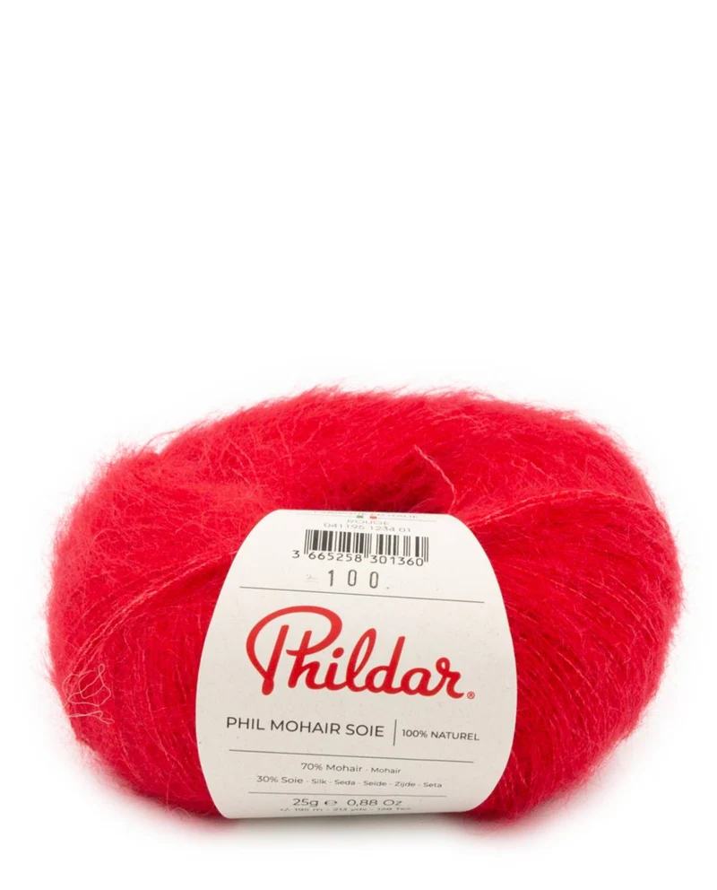 Phil Mohair Soie 1234 Rood
