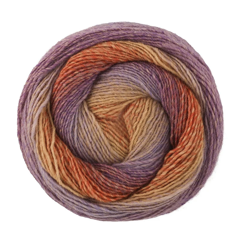 Lana Grossa Gomitolo Versione 466 Camel/Terracotta/Violet/Grijslila