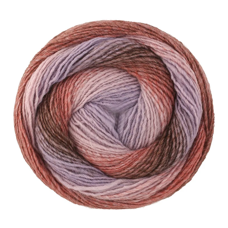 Lana Grossa Gomitolo Versione 465 Grijsbruin/Rozenhout/Mauve/Lila