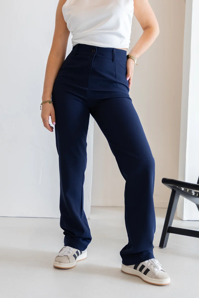 Pantalon Esther marine blauw
