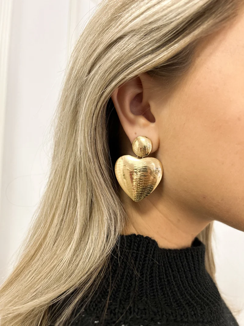 Earring Heart Pendant