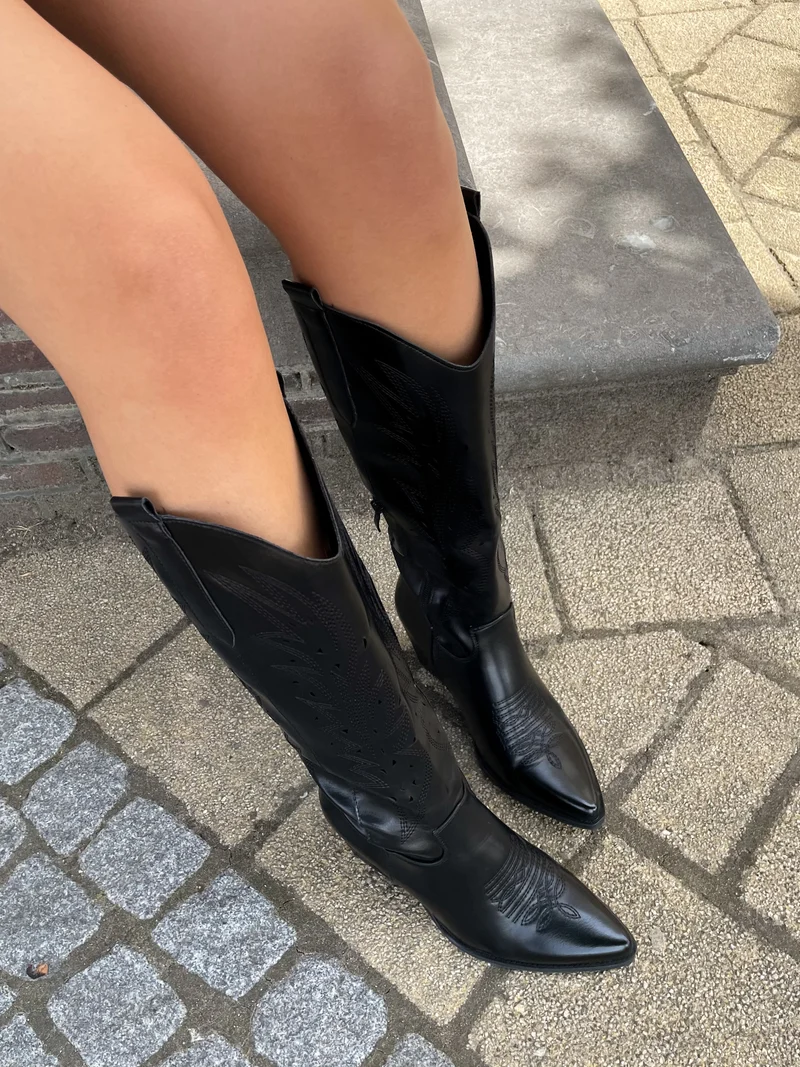 Cowboy laars Carly zwart