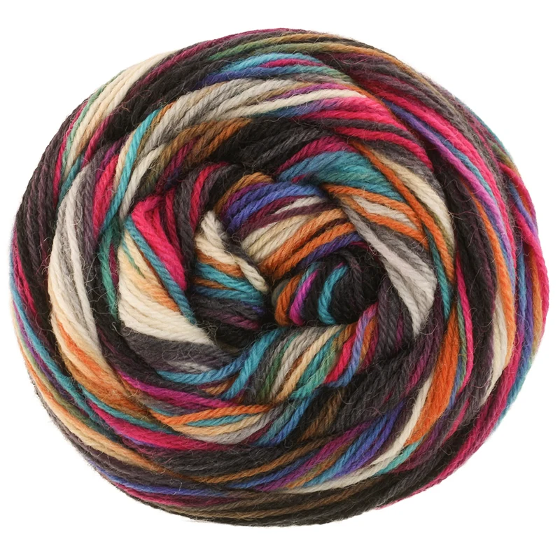 Lana Grossa Meilenweit 100 Cascata 5206 Zwart/Grijs/Licht-/Zilvergrijs/Oker/Bruin/Rood/Roze