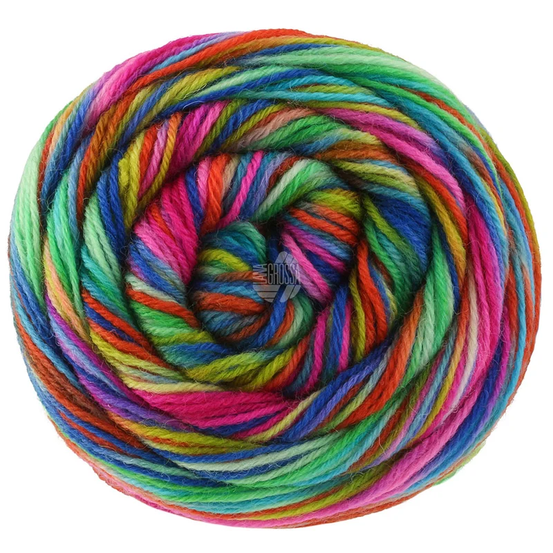 Lana Grossa Meilenweit 100 Cascata 5202 Turquoise/Mint/Limoen/Donkerblauw/Fuchsia/Roze/Groen/Citroengeel