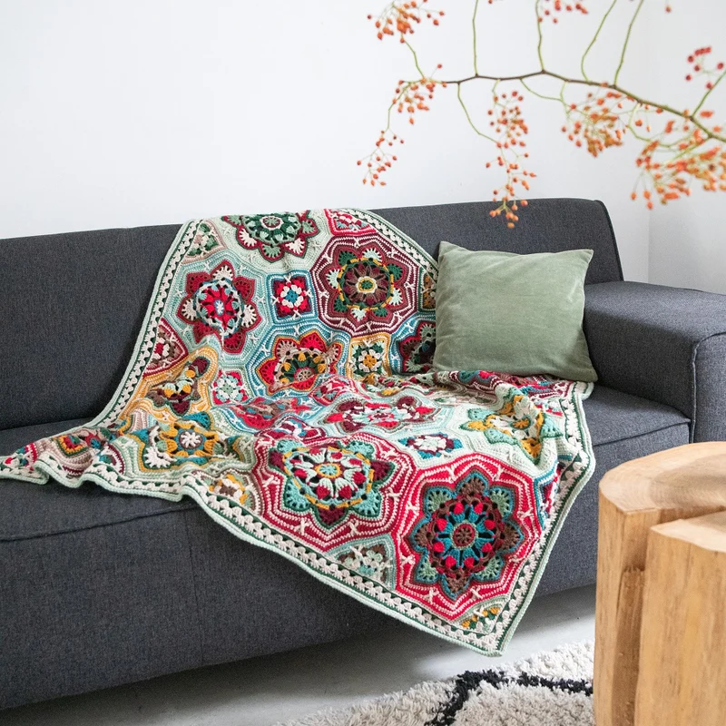 Persian Tiles Kerst Deken Haakpakket
