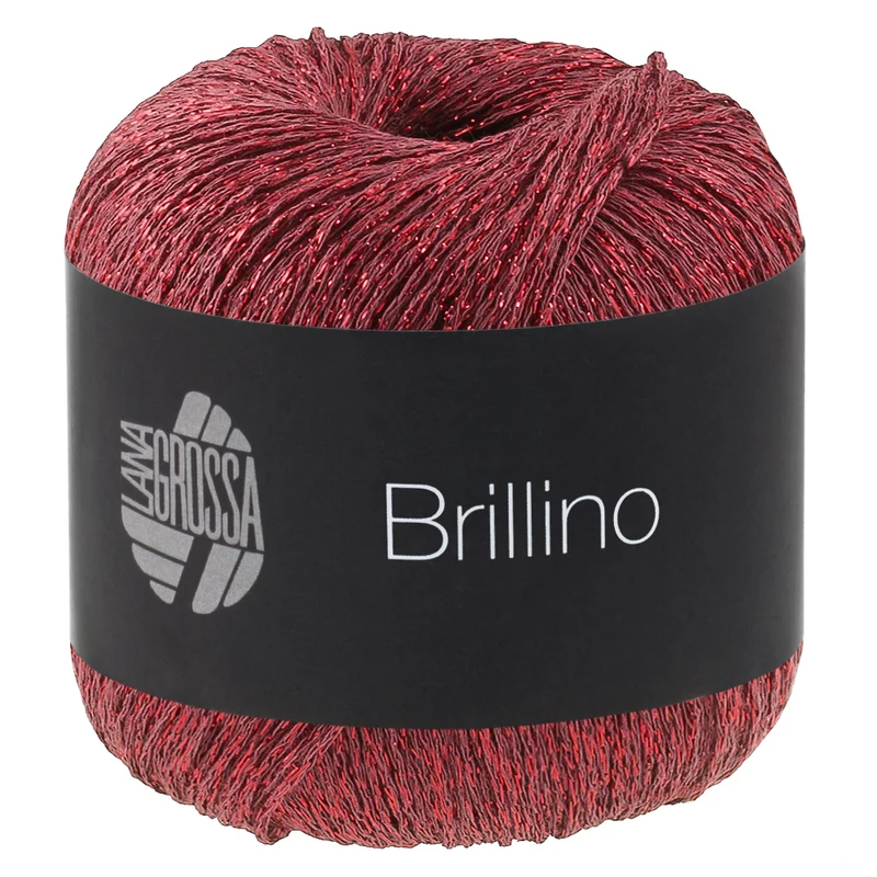 Lana Grossa Brillino 049 Donkerrood